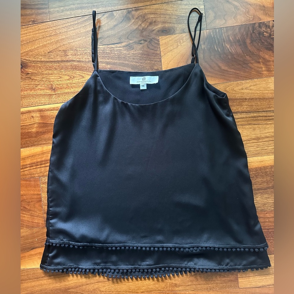 Jean-Pierre Klifa Black Satin Tank; Size XS